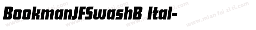 BookmanJFSwashB Ital字体转换